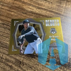 2021 Panini Mosaic Debuts Gold Ke'Bryan Hayes #PD10 - Pittsburgh Pirates